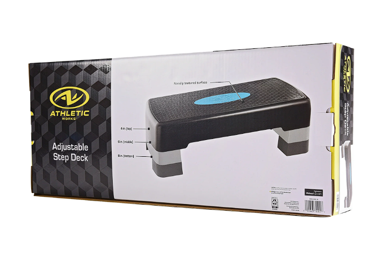 3-Level Aerobic Step Deck , Adjustable to 4"-6"-8" Heights,